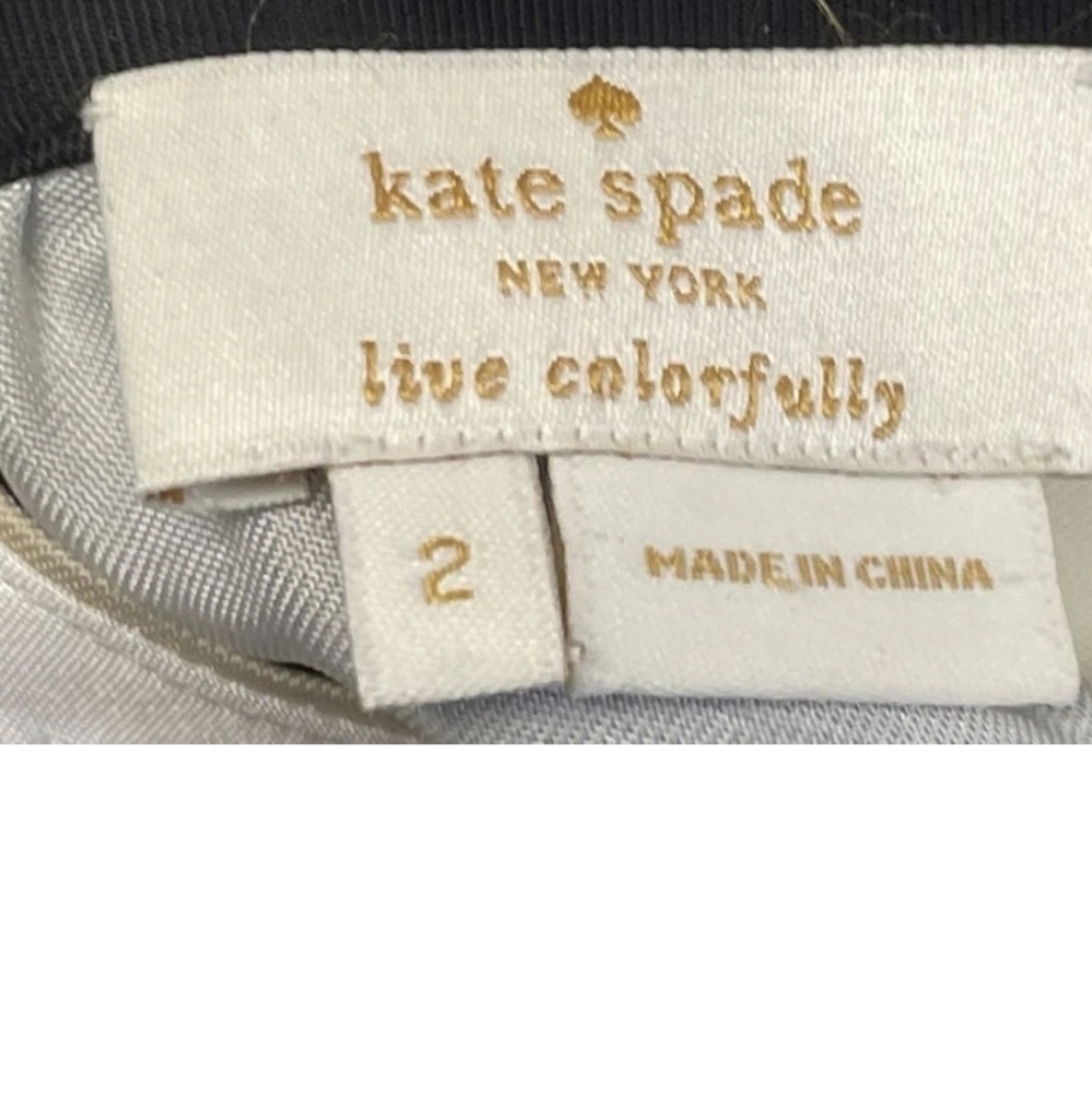 BNW/O TAGS Kate Spade ♠️ Geometric Colorblock Sleeveless Blouse Womens Size 2 - Picture 7 of 15